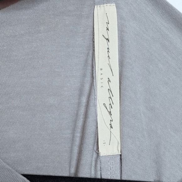 Raquel Allegra Fitted Long Sleeve Shirt Dress Grey 1 S - Picture 6 of 8